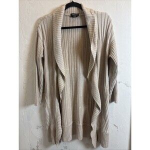 Bebe XS ribbed knit waterfall cardigan cozy Preppy Super Soft Cottagecore